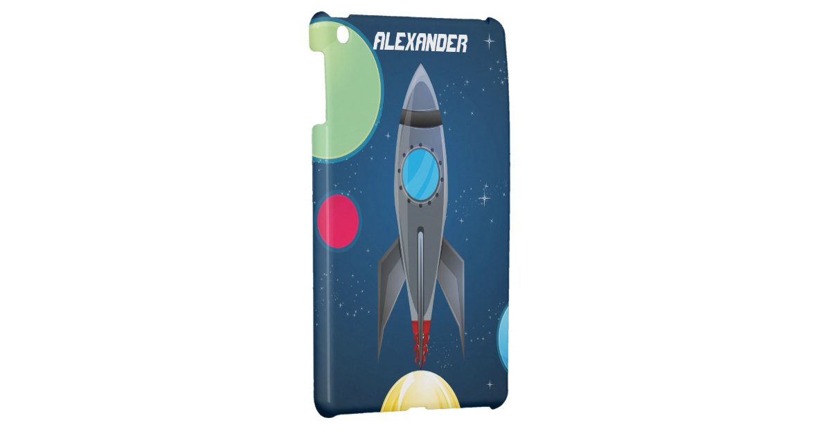 Boys Rocket Outer Space iPad Mini Case | Zazzle