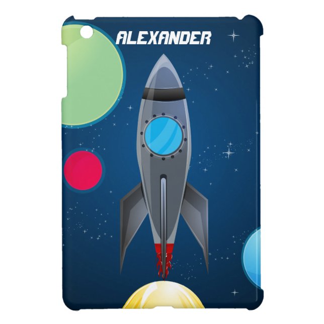 Boys Rocket Outer Space iPad Mini Case (Back)