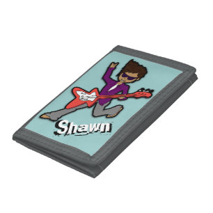 Boys Rockstar dark hair name wallet