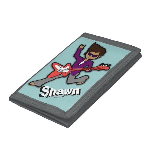 Boys Rockstar dark hair name wallet (Bottom)
