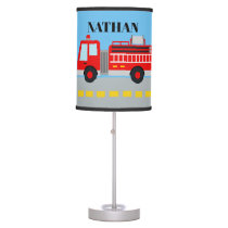 Boys room add name firetruck decor lamp Boys room add name firetruck decor lamp