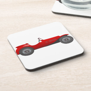 Boys Room Classic Car Gifts Sweet red Retro Car Beverage Coaster