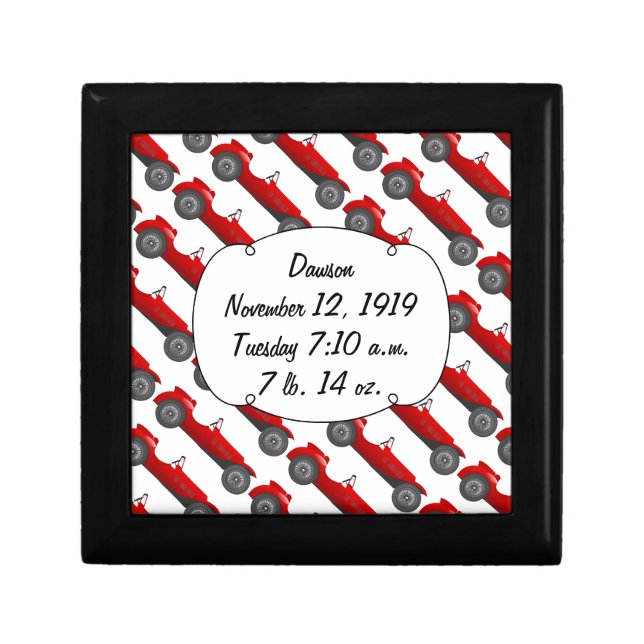 Boys Room Classic Car Gifts Sweet red Retro Car Gift Box (Front)