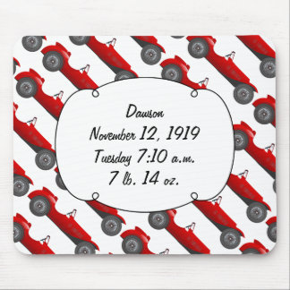 Boys Room Classic Car Gifts Sweet red Retro Car Mouse Pad