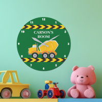 Boys Room Green Mixer Truck Custom Kids Bedroom
