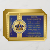 Boys Royal Baby Shower Invitation (Front/Back)