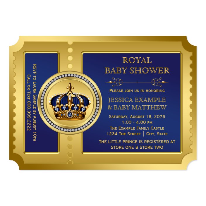 royal baby boy shower invitations