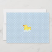 Boys Rubber Ducky Baby Shower Invitations (Back)