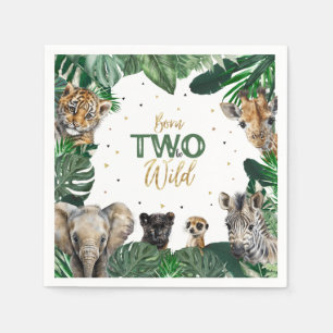 Boys Safari Two Wild Birthday Napkins