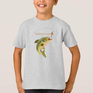 Boys Shirt Yellowstone Fishing
