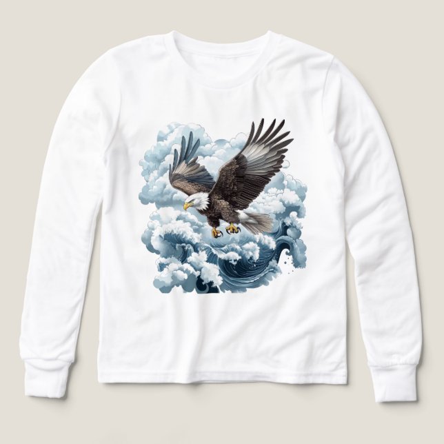 Boys soaring eagle lovers Tri-Blend shirts (Design Front)
