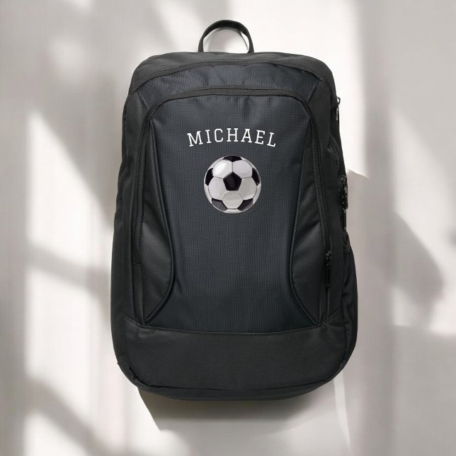 Boys Soccer Ball Kids Sports School Port Authority® Backpack (Creator Uploaded)