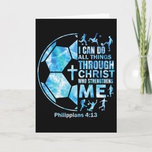 Boys Soccer Christian Shirt I Can Do All Things Re Card