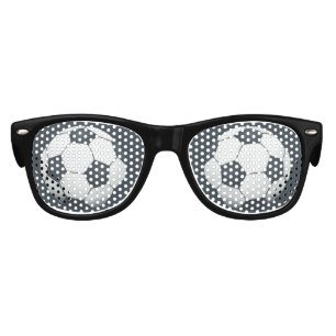 Boys Soccer Modern Blue Sports Kids Birthday Sunglasses