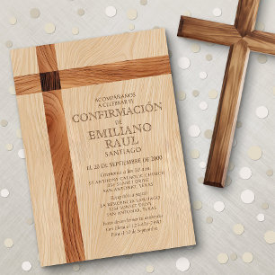 Boys' Spanish Confirmation Invitation
