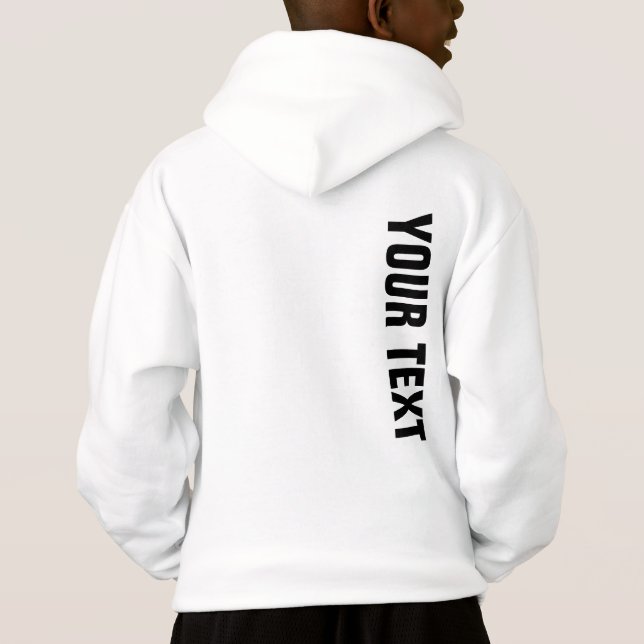 Boys Sport Apparel Modern Template Back Print Hoodie (Back)