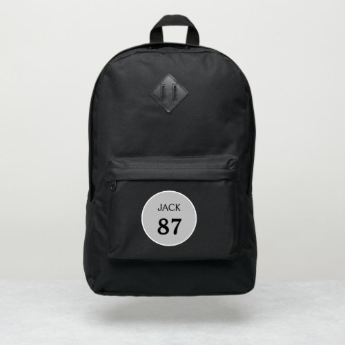 Boys Sports Name Number Custom  Port Authority Backpack