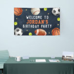 Boys Sports Navy Birthday Welcome Banner<br><div class="desc">Matching Collection in the Little Bayleigh Store!</div>