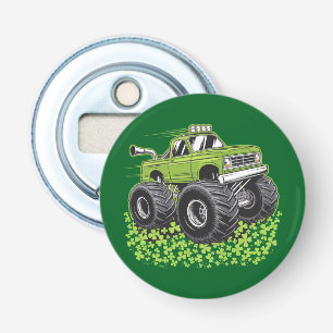 Boys St Patricks Day Toddler Lucky Monster Truck Bottle Opener
