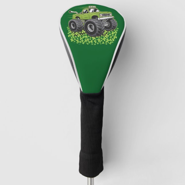 Boys St Patricks Day Toddler Lucky Monster Truck  Golf Head Cover (Front)