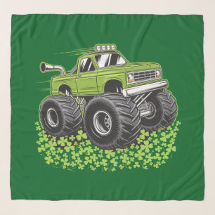 Boys St Patricks Day Toddler Lucky Monster Truck  Scarf