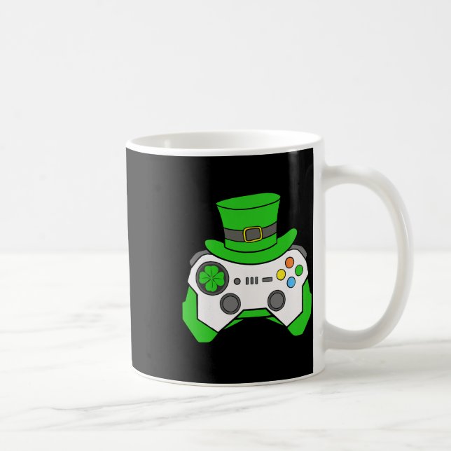 Boys St Patricks Day Video Game Controller Mens Ir Coffee Mug (Right)