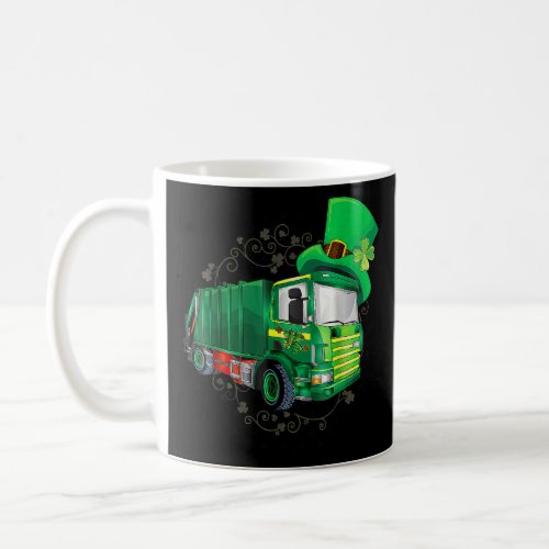 Boys St Pattys Day Truck Vehicles Front Loader And Coffee Mug