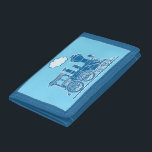 Boys steam train engine your name blue wallet<br><div class="desc">Encourage saving with this kids boys blue steam train wallet,  personalise with your boys short name or nickname on the trains boiler plate. Currently reads Danny. Uniquely designed by Sarah Trett.</div>