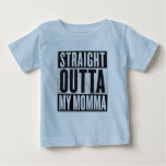 Boy&#39;s Straight Outta My Momma Funny Kid Tee at Zazzle