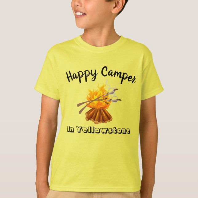 Boys T-Shirt-Happy Camper T-Shirt (Front)