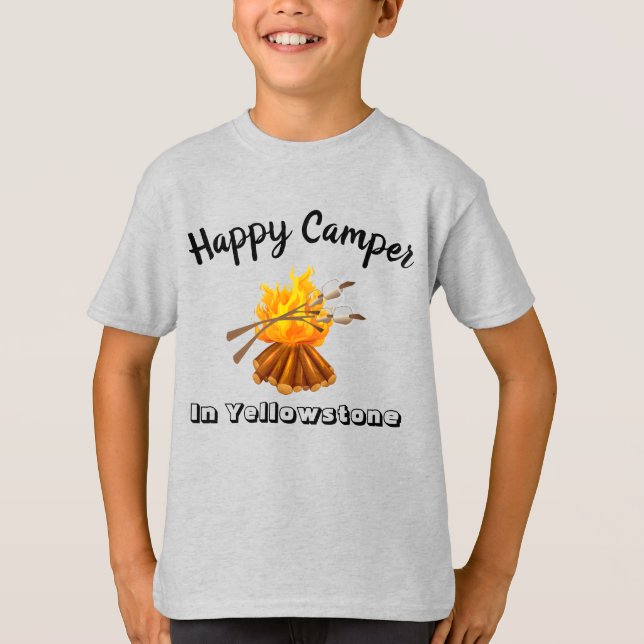 Boys T-Shirt-Happy Camper T-Shirt (Front)