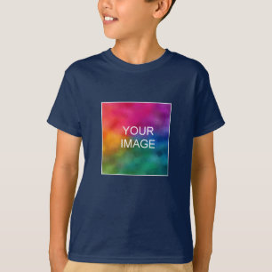 Boys T-Shirts Add Image Photo Navy Blue Template