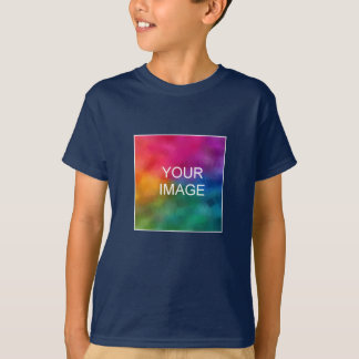 Boys T-Shirts Add Image Photo Navy Blue Template