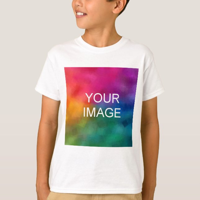 Boys T-Shirts Front Design Add Image Text Template (Front)