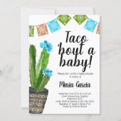 Boys Taco Bout A Baby baby Shower Invitation (Front)