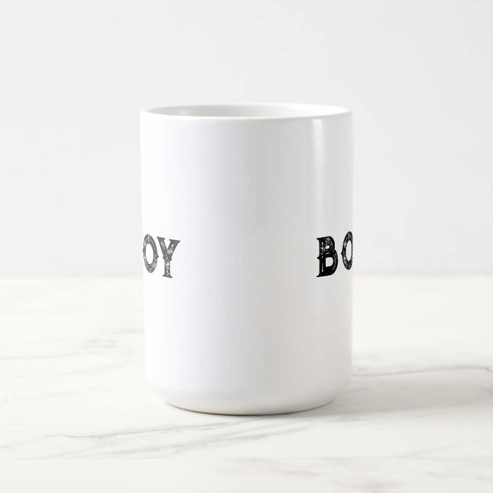 Disover Boys text name Black Text Color Morphing Mug