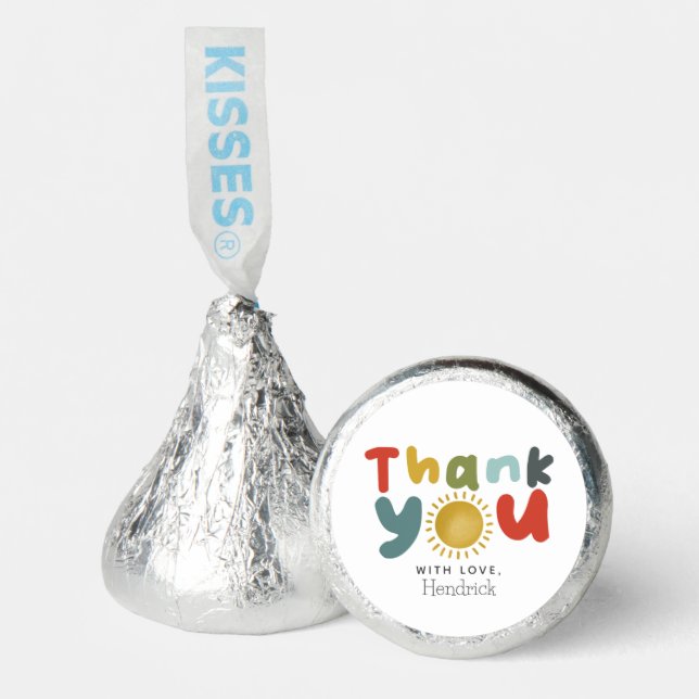 Boys Thank You First Trip Around The Sun Birthday Hershey®'s Kisses® (Front)