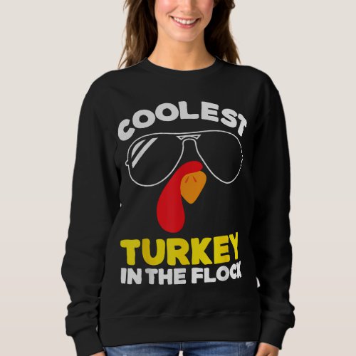 Boys Thanksgiving Turkey Day For Kids Toddlers Coo Sweatshirt