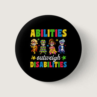 Boys Toddler Autism  Disabilities Awareness Button