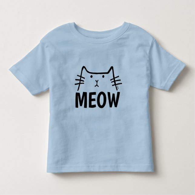 BOYS TODDLER  CAT LOVER MEOW T-Shirts (Front)