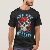 I Steal Hearts Pirate Valentines day' Men's T-Shirt