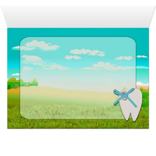 Boys Tooth Fairy Card (Inside Horizontal (Bottom))