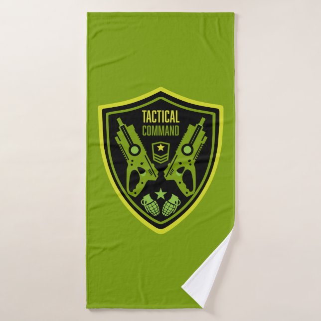 Boys Toy Dart Gun Battle Bath Towel (Bath Towel)