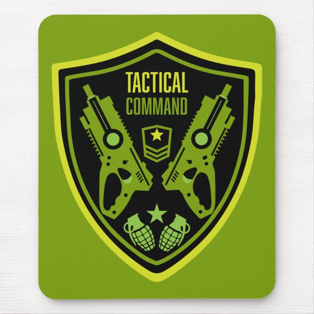Boys Toy Dart Gun Battle Mouse Pad (Front)