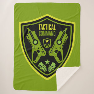 Boys Toy Dart Gun Battle Sherpa Blanket