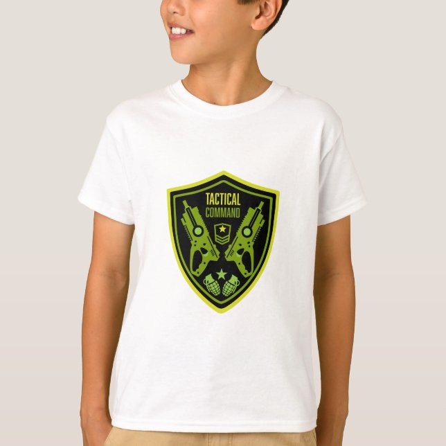 Boys Toy Dart Gun Battle T-Shirt (Front)