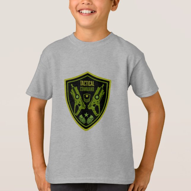 Boys Toy Dart Gun Battle T-Shirt (Front)