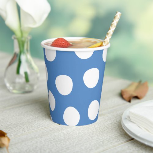 Boys Toys Kids Birthday Party Polka Dots On Blue Paper Cups