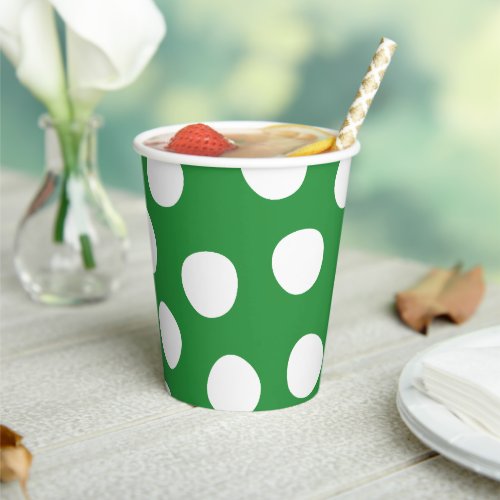 Boys Toys Kids Birthday Party Polka Dots On Green Paper Cups