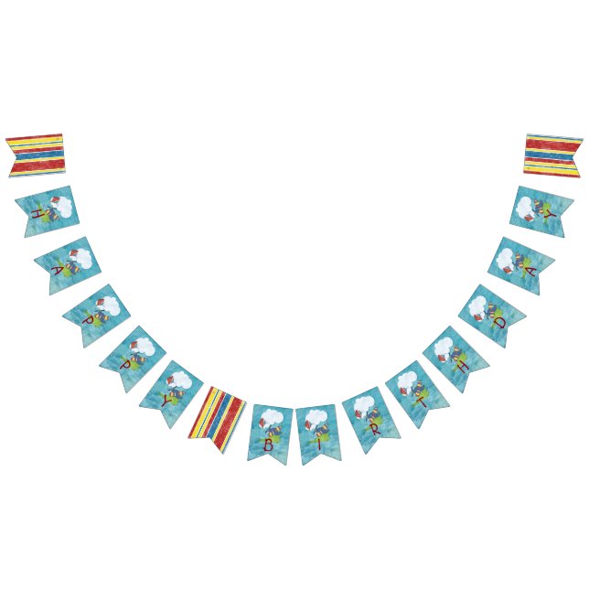 Boys Toys Mixed Media BIRTHDAY Bunting Flags (All)